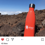 Instagram image of FMP water bottle