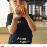 Instagram image of child with FMP water bottle