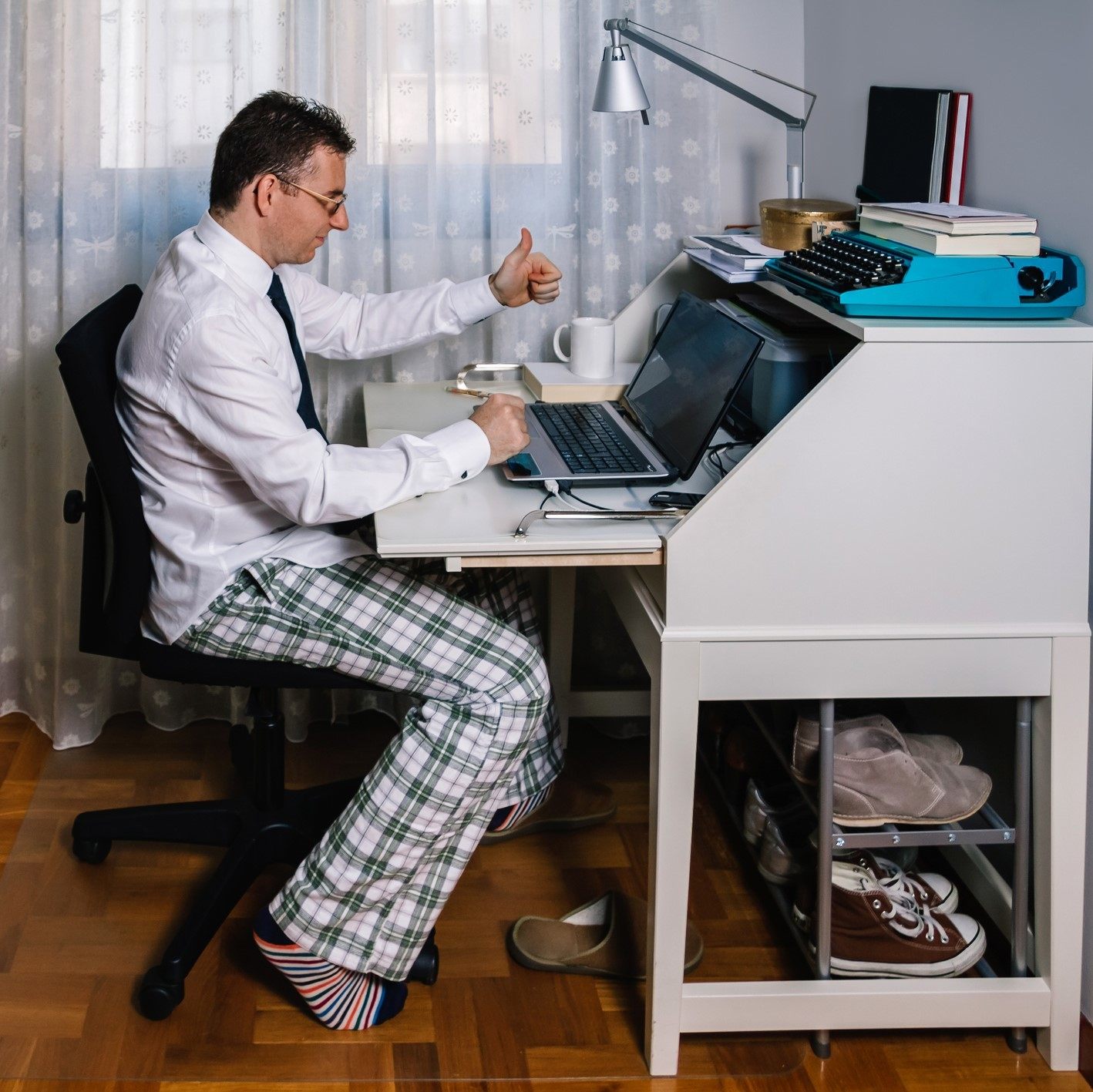 Business on Top, Sweatpants on Bottom Workplace Fashion in the Age of