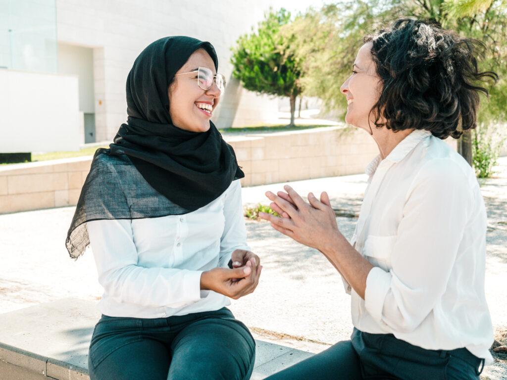 Multi-ethnic friends photo